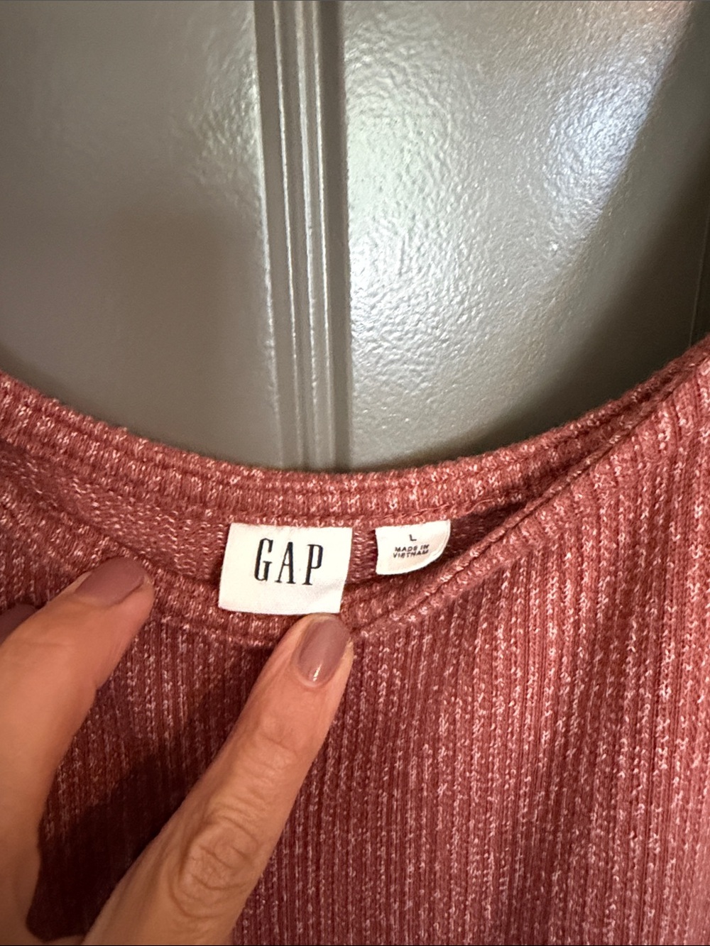 GAP Rust Tie-Waist Sleeveless Jumpsuit - Picture 3 of 4